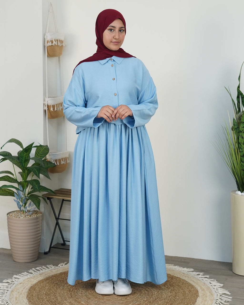 Chemise & Jupe Longue-Ensemble Modeste Chic