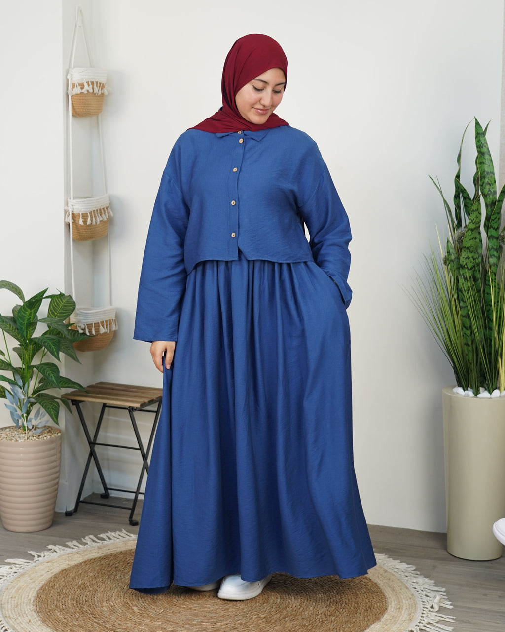 Chemise & Jupe Longue-Ensemble Modeste Chic