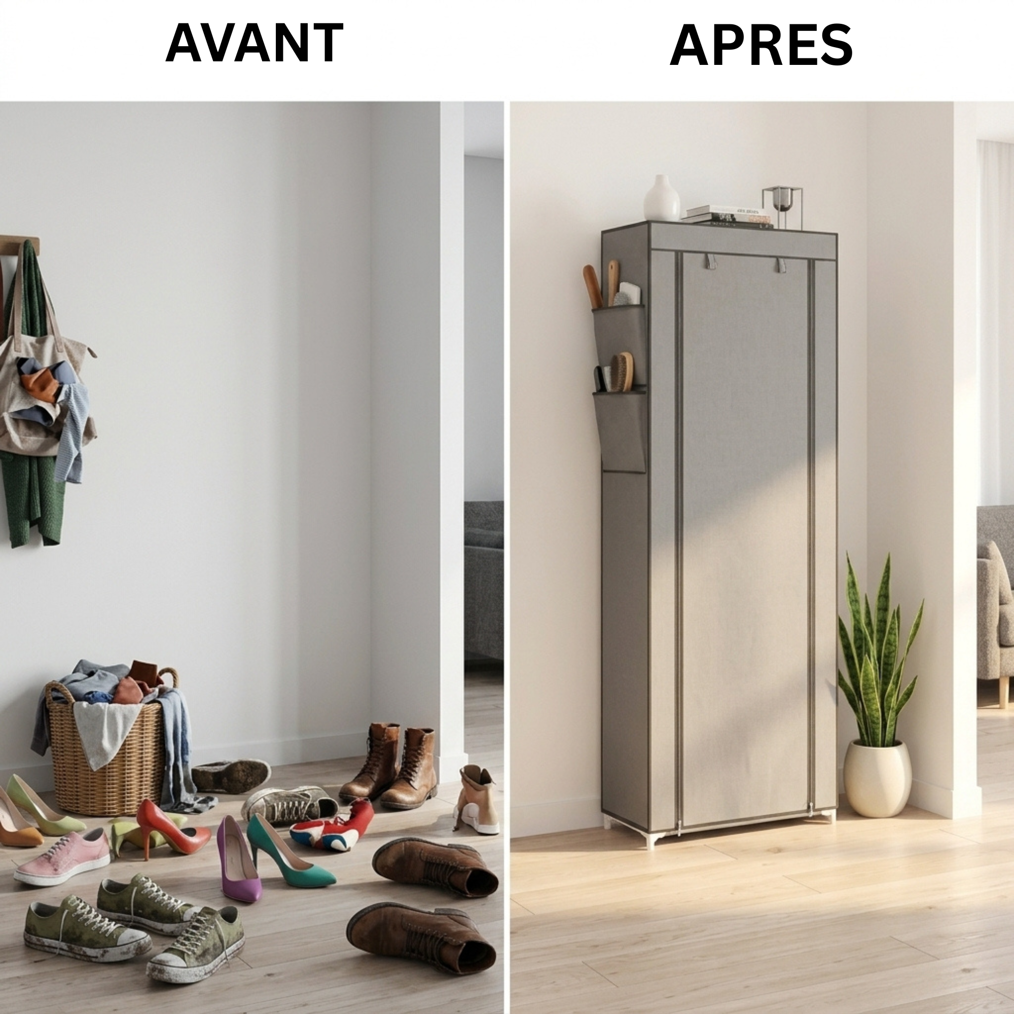 Organisateur de Chaussures Grande Capacité – Pratique & Élégant