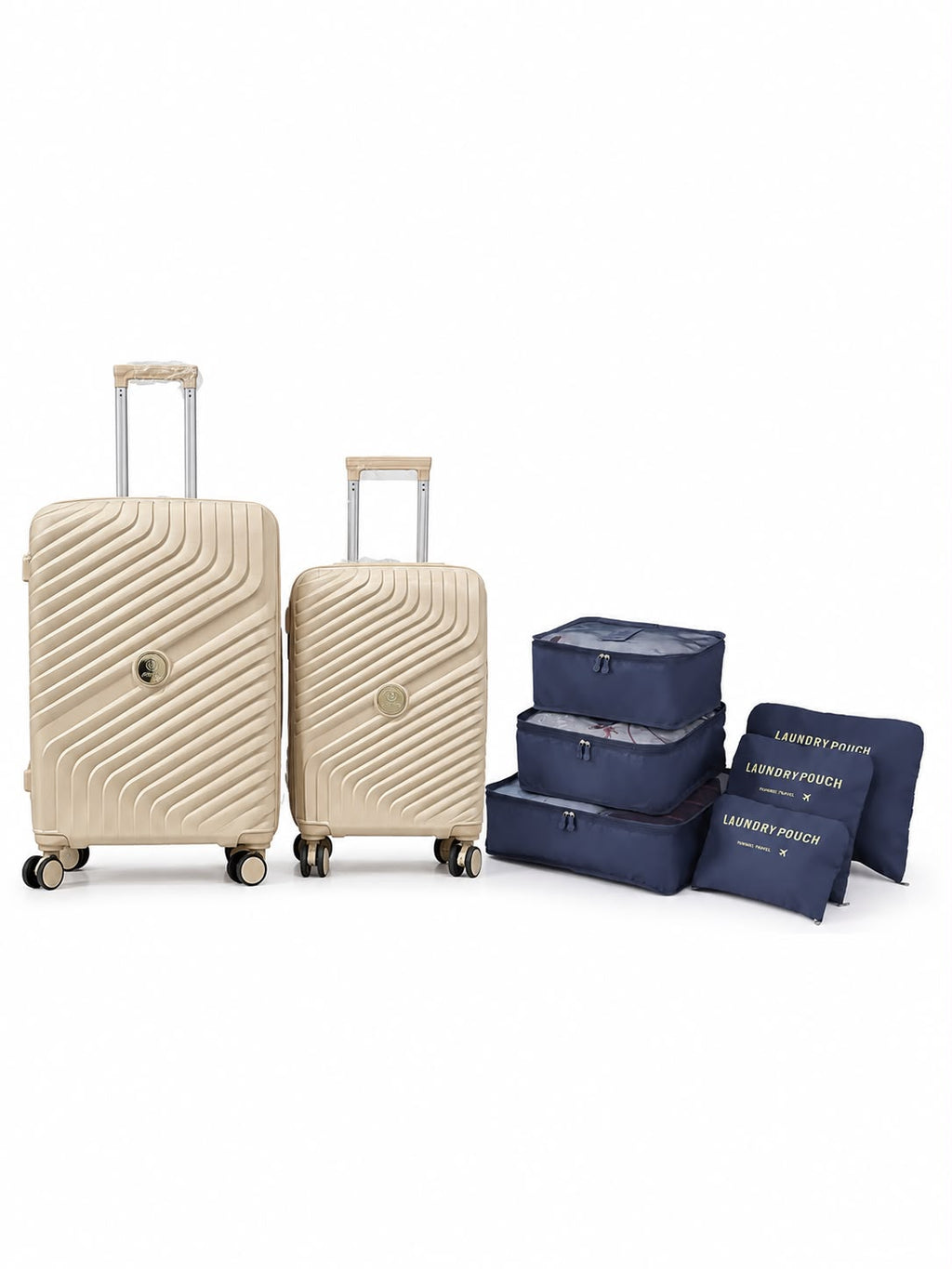 Ensemble Voyage Premium – 2 Valises + 6 Organisateurs Inclus